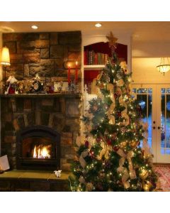 Warm Xmas Eve Computer Printed Photography Backdrop DGX-71