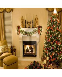 Indoor Xmas Tree Computer Printed Photography Backdrop DGX-83
