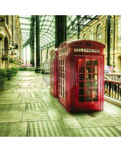Street Telephone Booth Computer Printed Photography Backdrop DT-11-155
