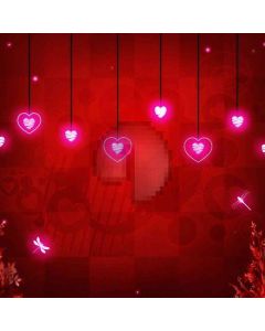 Romantic Heart Computer Printed Photography Backdrop DT-LP-0018