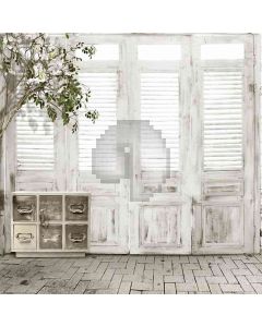 Louvered Doors Computer Printed Photography Backdrop DT-LP-0230