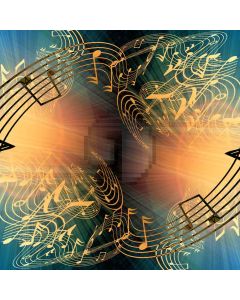 Flow notes Computer Printed Photography Backdrop DT-SL-096