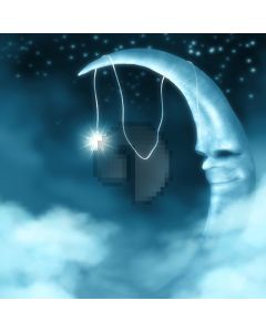 Cartoon moon Computer Printed Photography Backdrop DT-SL-192
