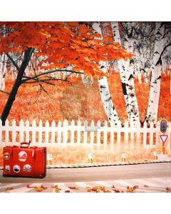 The Maple Leaf As Fire  Computer Printed Photography Backdrop DT-XU-0108