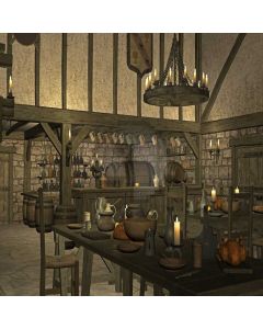 Ceiling Lamp Wine Flagon Candle Computer Printed Photography Backdrop DTU-169
