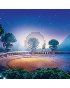 Tree Road Moonlight Computer Printed Photography Backdrop DTU-215