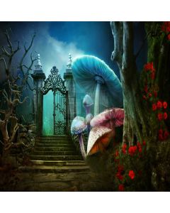 Underwater World Flower Door Tree Plant Computer Printed Photography Backdrop DTU-258