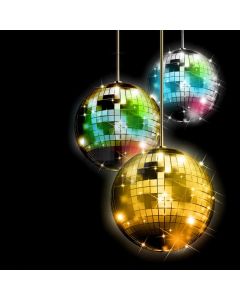 Ball Light Black Computer Printed Photography Backdrop DTU-445