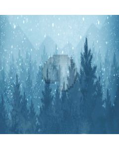 Snow Tree Moutain Computer Printed Photography Backdrop DTU-449