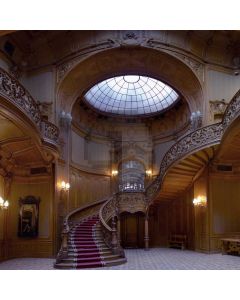 Stairs Dome Retro Style Computer Printed Photography Backdrop DTU-547