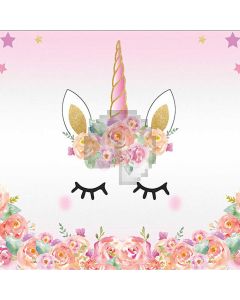 Flower Pink Animal Computer Printed Photography Backdrop DTU-719