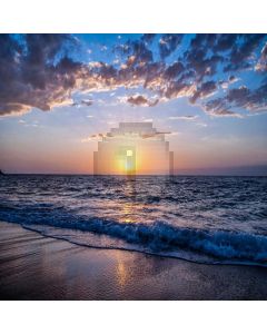 Sea Cloud Sunset Computer Printed Photography Backdrop DTU-739
