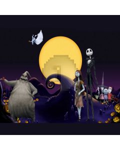 Moon Cartoon Character Pumpkin Latern Computer Printed Photography Backdrop DTU-832