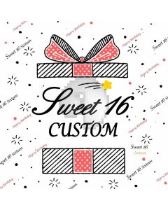 Sweet 16 Banner Computer Printed Photography Backdrop HXB-002