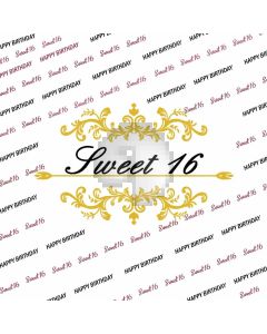Sweet Happy Birthday Banner Computer Printed Photography Backdrop HXB-005
