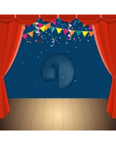 Curtain Firework Stage Computer Printed Photography Backdrop HXB-015
