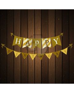 Happy Birthday Wood Custom Step And Repeat Banner Computer Printed Photography Backdrop HXB-020