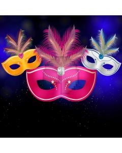 Mask Fur Computer Printed Photography Backdrop HXB-038
