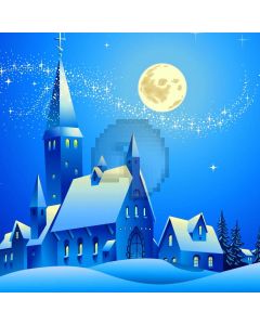 Moon Star Castle Snoe Computer Printed Photography Backdrop HXB-048