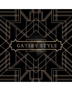 Black Gatsby Style Figure Computer Printed Photography Backdrop HXB-051