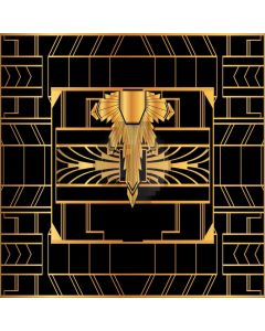 Black Gold Gatsby Style Flower Figure Computer Printed Photography Backdrop HXB-052