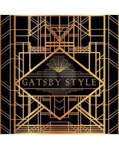Figure Gold Gatsby Style Computer Printed Photography Backdrop HXB-083