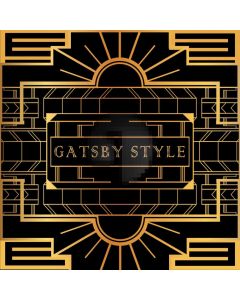 Figure Gold Gatsby Style Computer Printed Photography Backdrop HXB-085