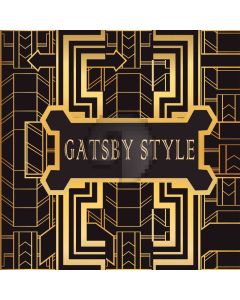 Figure Gold Gatsby Style Computer Printed Photography Backdrop HXB-086