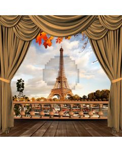 Curtain Tower Tree Computer Printed Photography Backdrop HXB-103