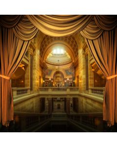 Curtain Arch Ceiling Lamp Computer Printed Photography Backdrop HXB-105