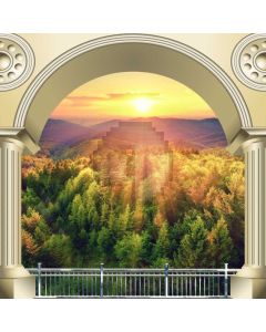 Arch Plant Sunset Computer Printed Photography Backdrop HXB-107