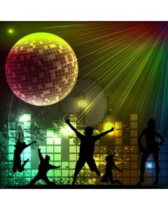 Stage Light People Ball Computer Printed Photography Backdrop HXB-128