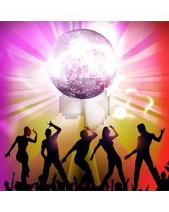 Stage Light People Ball Dance Computer Printed Photography Backdrop HXB-131