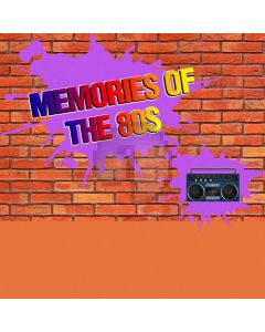 Graffiti Memories Of The 80'S Video Brick Wall Computer Printed Photography Backdrop HXB-138