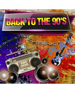 Graffiti Back To The 90'S Video Guitar Computer Printed Photography Backdrop HXB-150