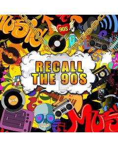 Graffiti Recall The 90S Music Video Skull Computer Printed Photography Backdrop HXB-156