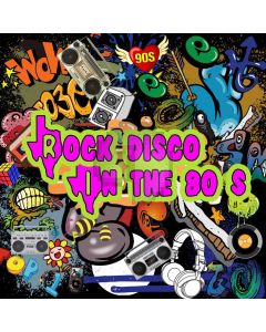 Graffiti Rock Disco On The 80S Video Wow Computer Printed Photography Backdrop HXB-162