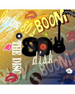 Graffiti Boom Guitar Sunshine Computer Printed Photography Backdrop HXB-184