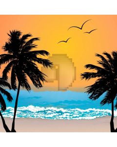 Sea Tree Bird Sunset Computer Printed Photography Backdrop HXB-219