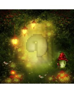 Light Tree Grass Flower Computer Printed Photography Backdrop HXB-221