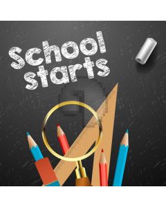 School Stars Pen Chalk Triangular Rule Computer Printed Photography Backdrop HXB-256