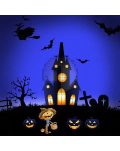 House Latern Tree Night Bird Cross Computer Printed Photography Backdrop HXB-311