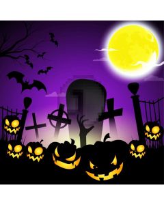 Moon Bat Latern Cross Computer Printed Photography Backdrop HXB-353