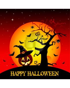 Tree Moon Latern Cap Bat Computer Printed Photography Backdrop HXB-354