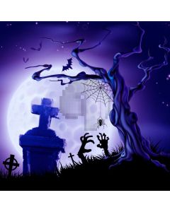 Tree Cross Spiderweb Grass Computer Printed Photography Backdrop HXB-356