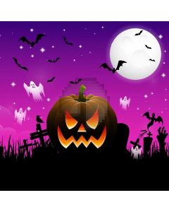 Latern Bat Moon Grass Computer Printed Photography Backdrop HXB-358