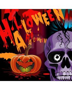 Latern Skull Terror Letter Computer Printed Photography Backdrop HXB-363