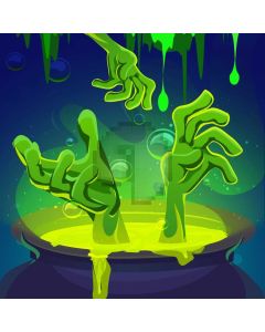 Green Hand Terror Computer Printed Photography Backdrop HXB-366