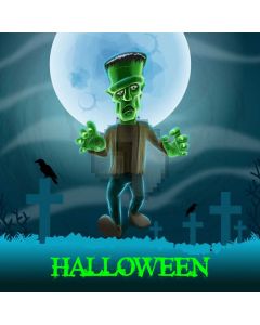 Moon Scarecrow Cross Wave Computer Printed Photography Backdrop HXB-368