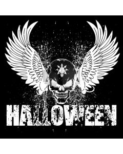 White Black Skull Wing Computer Printed Photography Backdrop HXB-387